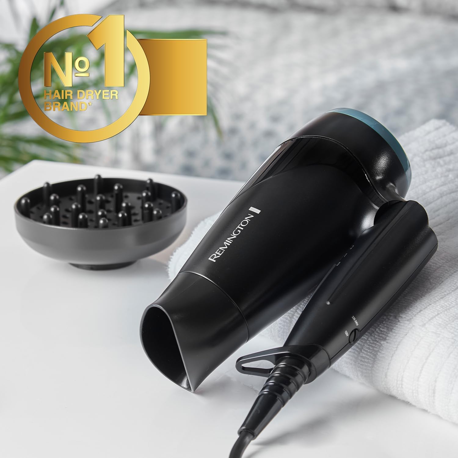 Remington On The Go D1500 Compact Hair Dryer
