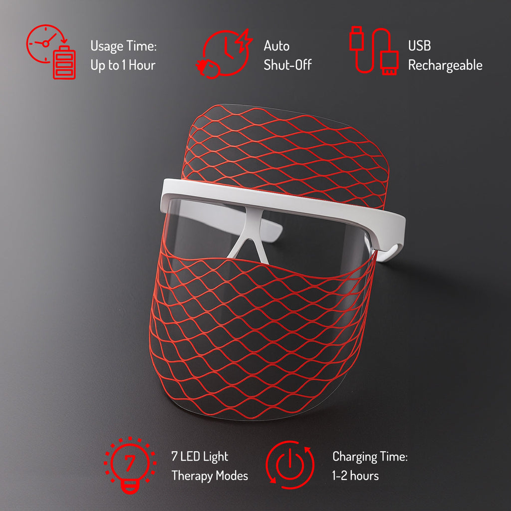 Pursonic 7-in-1 LED Light Therapy Face Mask – Rejuvenate, Restore & Reveal Your Glow-1