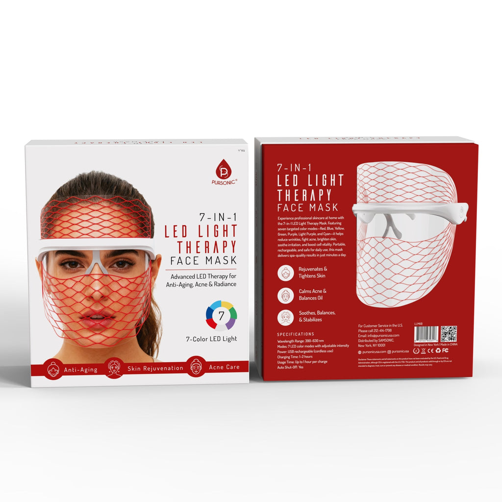 Pursonic 7-in-1 LED Light Therapy Face Mask – Rejuvenate, Restore & Reveal Your Glow-3